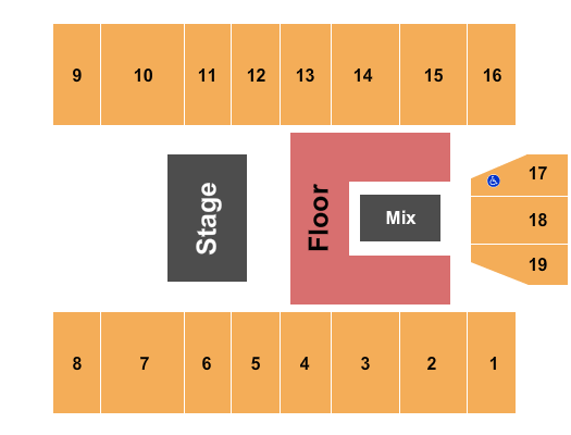 Marshall Health Network Arena MercyMe 2 Seating Chart