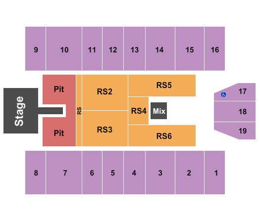 Marshall Health Network Arena Parker McCollum Seating Chart