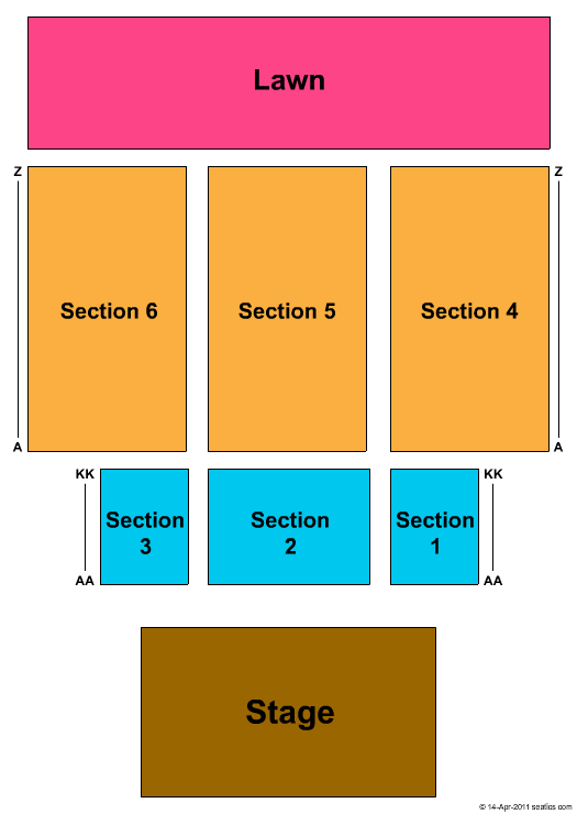 Mountain Park - MA End Stage Seating Chart