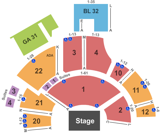 Mountain Winery End Stage Seating Chart