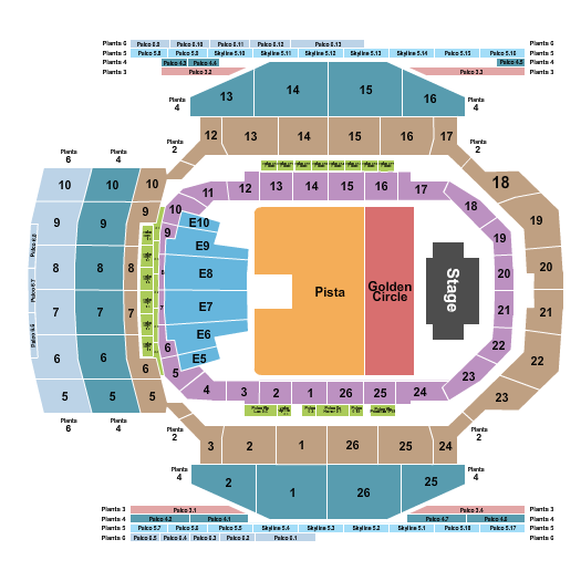 Movistar Arena - Madrid Next Event Seating Chart