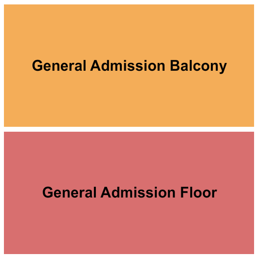 Mr Small's Theatre Endstage GA/Balc GA Seating Chart