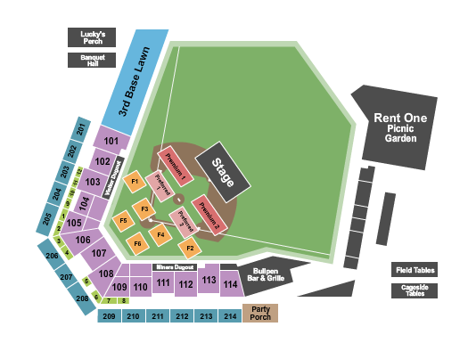 Marion Stadium End Stage Seating Chart