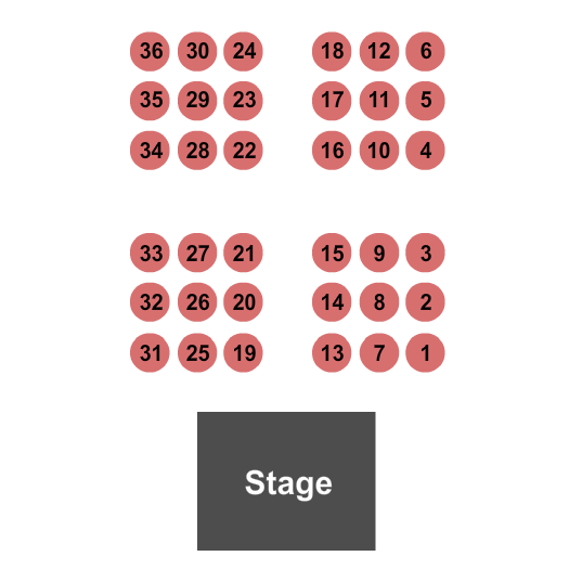 Muckleshoot Events Center Endstage Tables Seating Chart