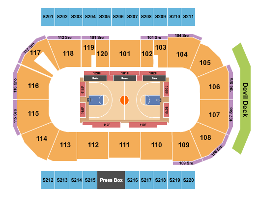 Mullett Arena Basketball Seating Chart