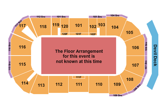 Mullett Arena Generic Floor Seating Chart
