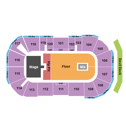 Mullett Arena Tickets & Seating Chart ETC