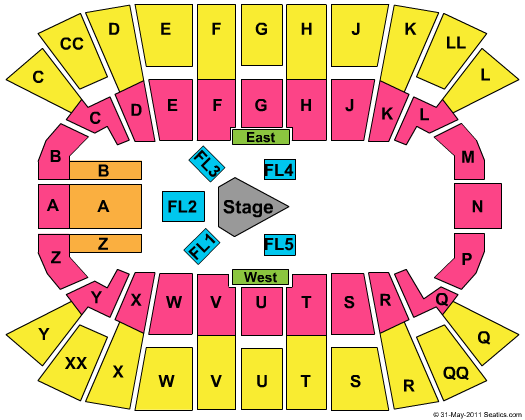 Mullins Center Quidam Seating Chart