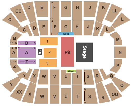 Mullins Center Miranda Lambert Seating Chart