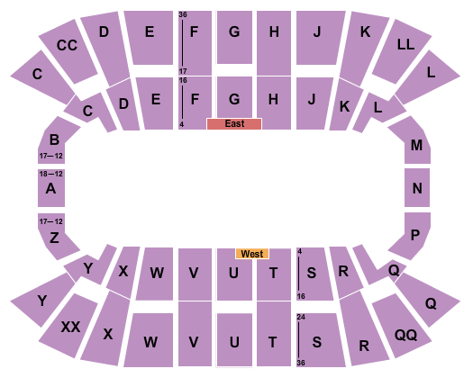 Mullins Center Open Floor Seating Chart