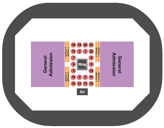 Municipal Auditorium Arena - Kansas City Boxing 2 Seating Chart