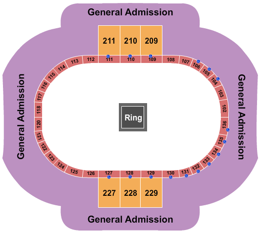 Municipal Auditorium Arena - Kansas City Boxing Seating Chart