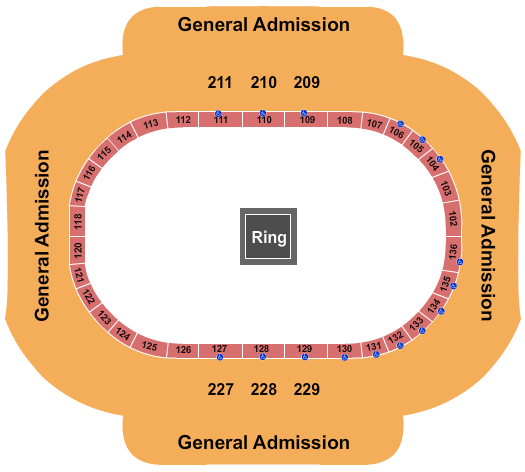 Municipal Auditorium Arena - Kansas City GA Boxing Seating Chart