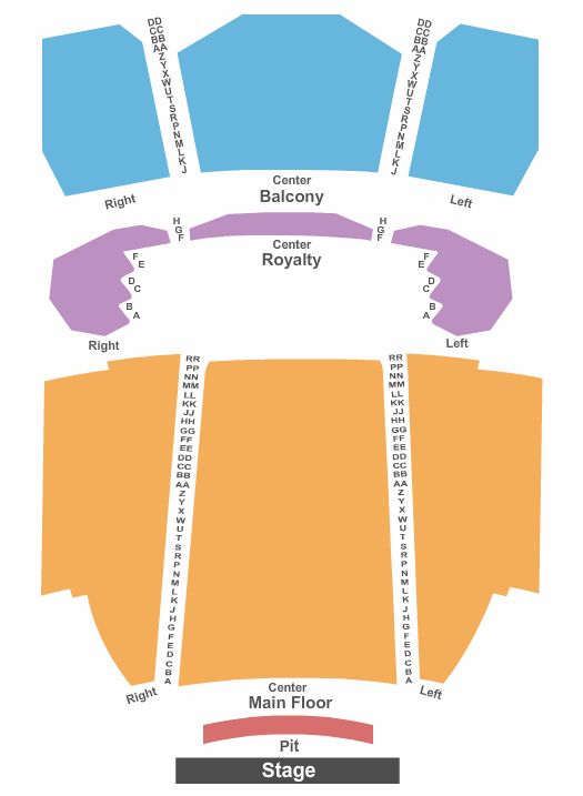 Murat Temple Seating Chart