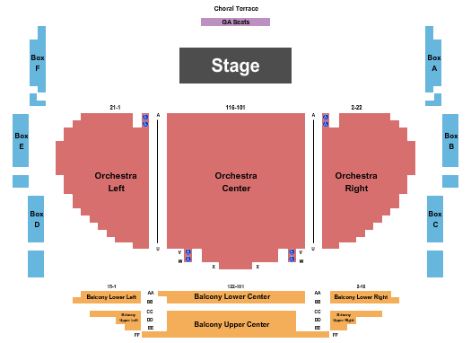 Murchison Performing Arts Center End Stage Seating Chart