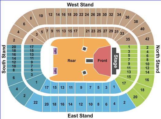Murrayfield Stadium Bruce Springsteen Seating Chart