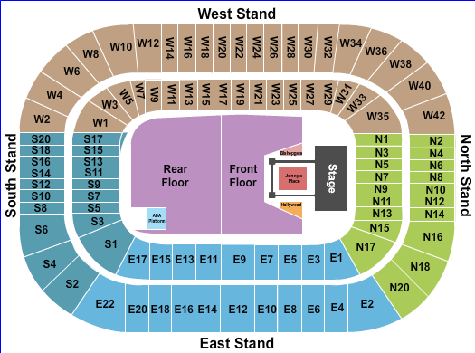 Murrayfield Stadium Harry Styles Seating Chart