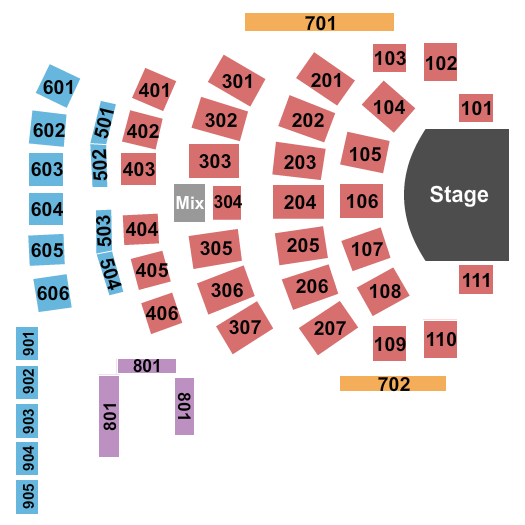 Music Box Concert Hall End Stage Seating Chart