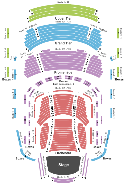 Baltimore Symphony Orchestra Music Center At Strathmore Seating Chart