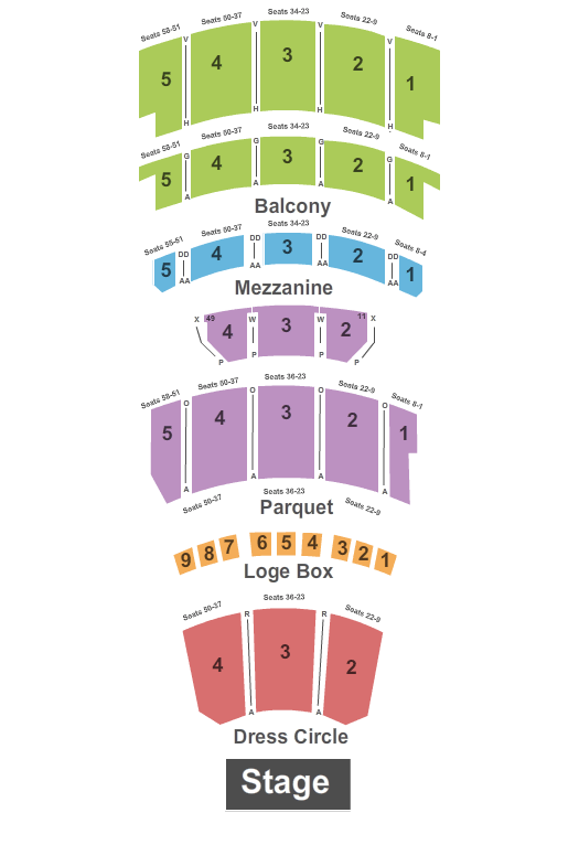 Little Theater At Cleveland Public Auditorium End Stage Seating Chart