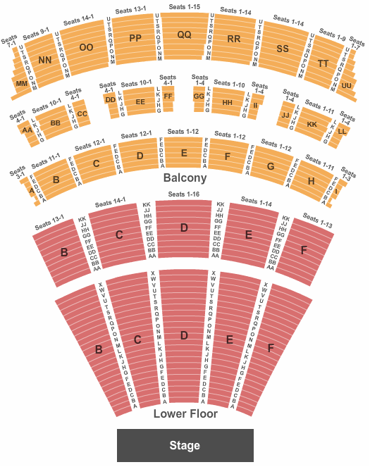 Music Hall At Fair Park End Stage Seating Chart