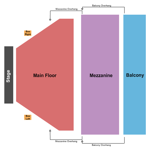 Music Hall Center End Stage 2 Seating Chart