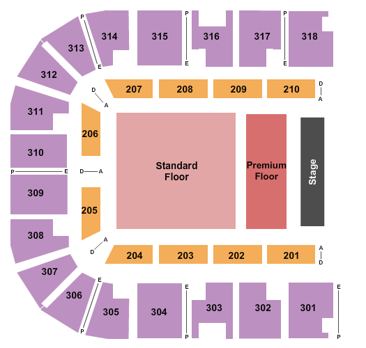 Muskogee Civic Center Endstage Premium Seating Chart
