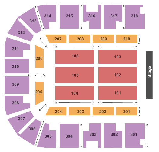 Muskogee Civic Center Endstage Seating Chart