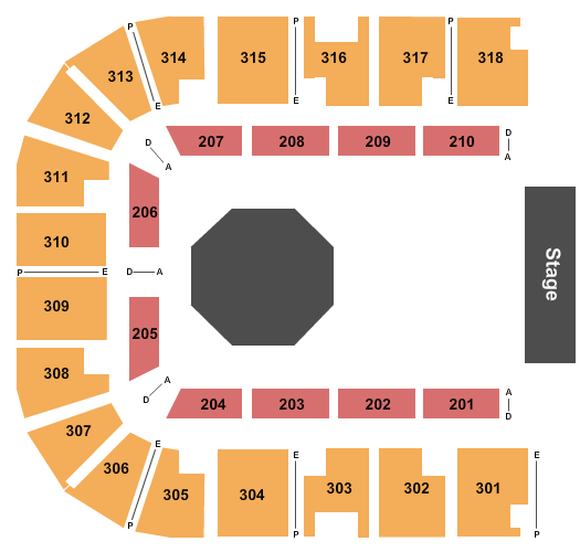 Muskogee Civic Center MMA Seating Chart