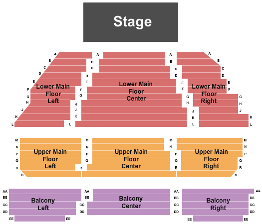 Myer Horowitz Theatre Endstage 2 Seating Chart