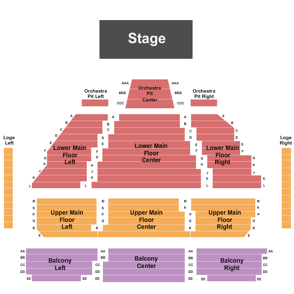 Myer Horowitz Theatre Seating Chart