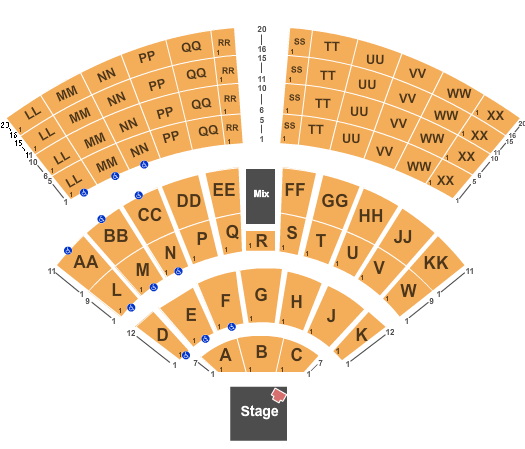 Mystic Lake Amphitheatre Goo Goo Dolls Seating Chart