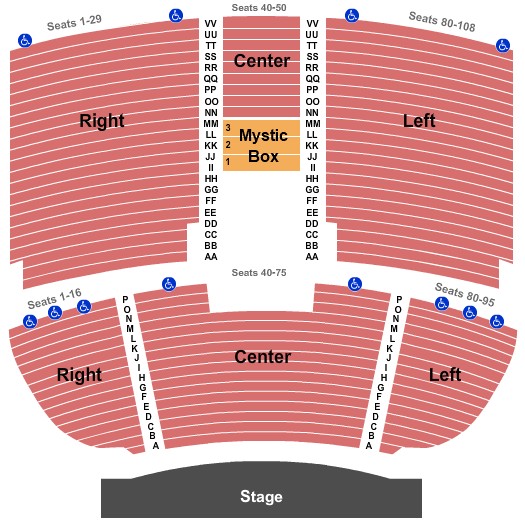 Mystic Lake Showroom Endstage 2 Seating Chart