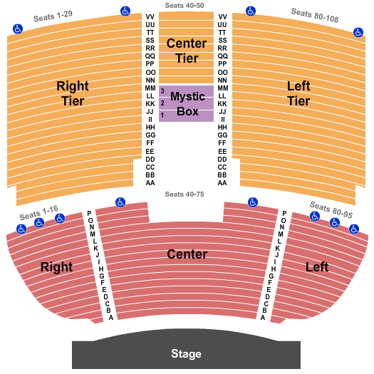 Mystic Lake Showroom Seating Chart & Maps Minneapolis