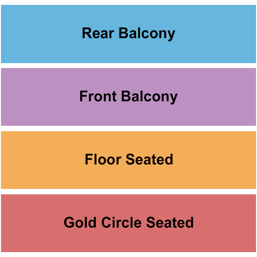 Mystic Theatre Gld Crcl/Floor/Front & Rear Balc Seating Chart