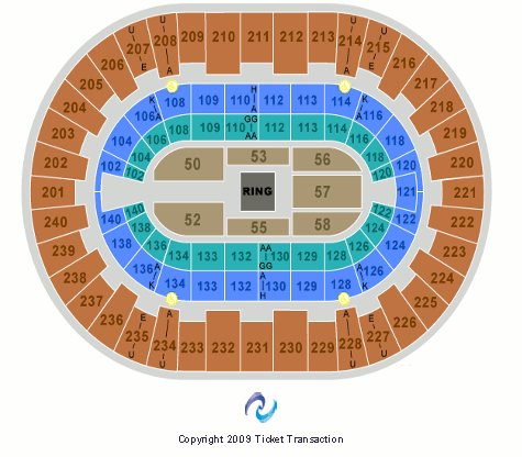 North Charleston Coliseum WWE Seating Chart