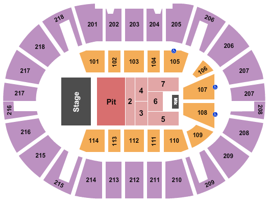 NIU Convocation Center Young the Giant Seating Chart