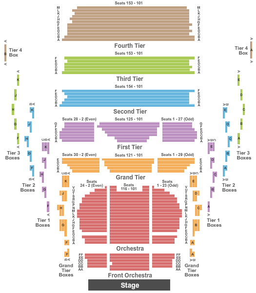 John Mulroy Civic Center Seating Chart