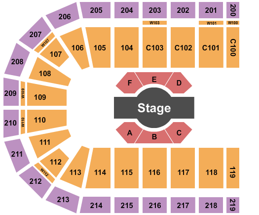NOW Arena Cirque - Corteo Seating Chart