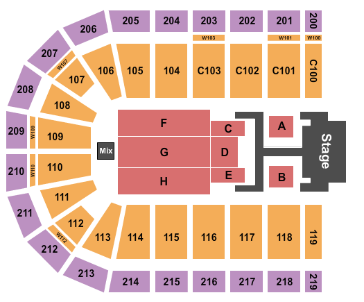 NOW Arena Dude Perfect Seating Chart