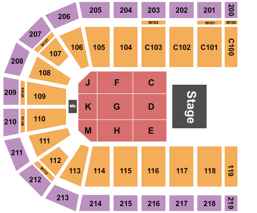 NOW Arena Endstage 2 Seating Chart