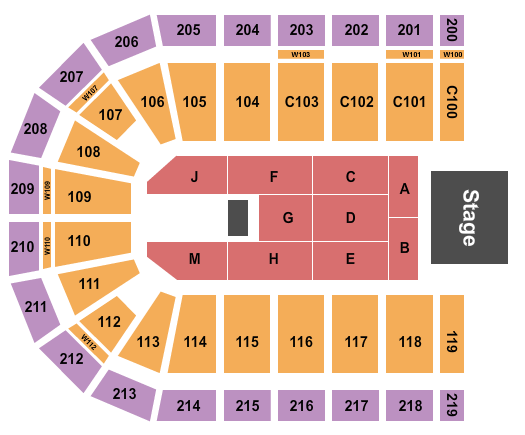NOW Arena Endstage 3 Seating Chart