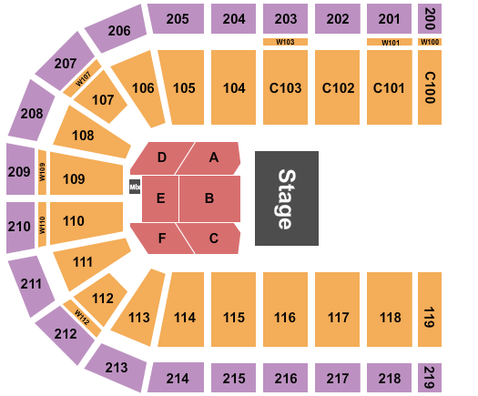 NOW Arena Half House Seating Chart