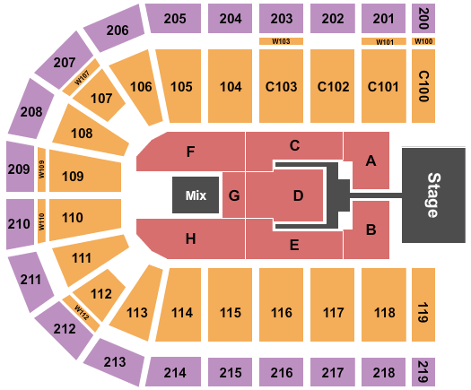 NOW Arena TobyMac Seating Chart