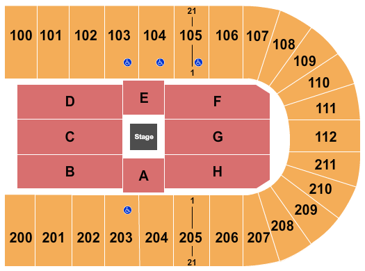 NRG Arena Center Stage Seating Chart