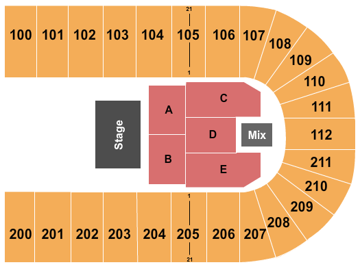 NRG Arena Endstage 2 Seating Chart