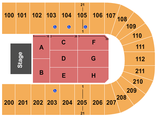 NRG Arena Seating Map