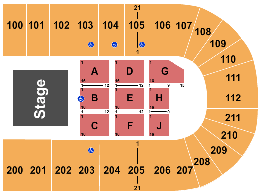 NRG Arena HUM Award Seating Chart