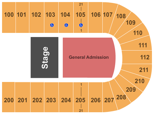 NRG Arena Half House GA Seating Chart