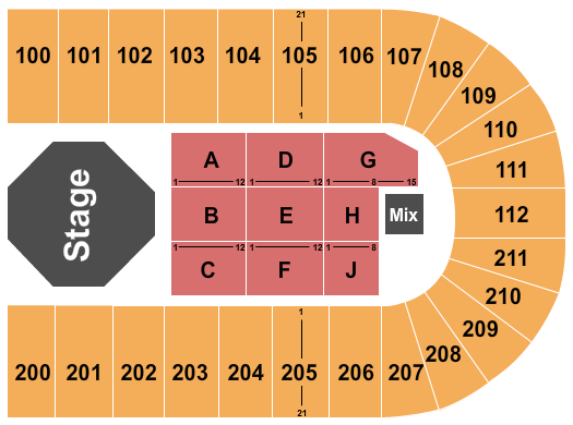 NRG Arena Hum Awards Seating Chart